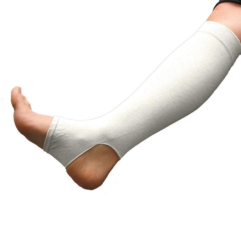 GeriLeg Prevent Products, Inc. - GeriLeg Elderly Leg Skin Protector, Thin Skin Tear & Bruise Protective Geri-Sleeves for Legs - Made in USA -One Pair per Pack(X-Large/White) - Image 1